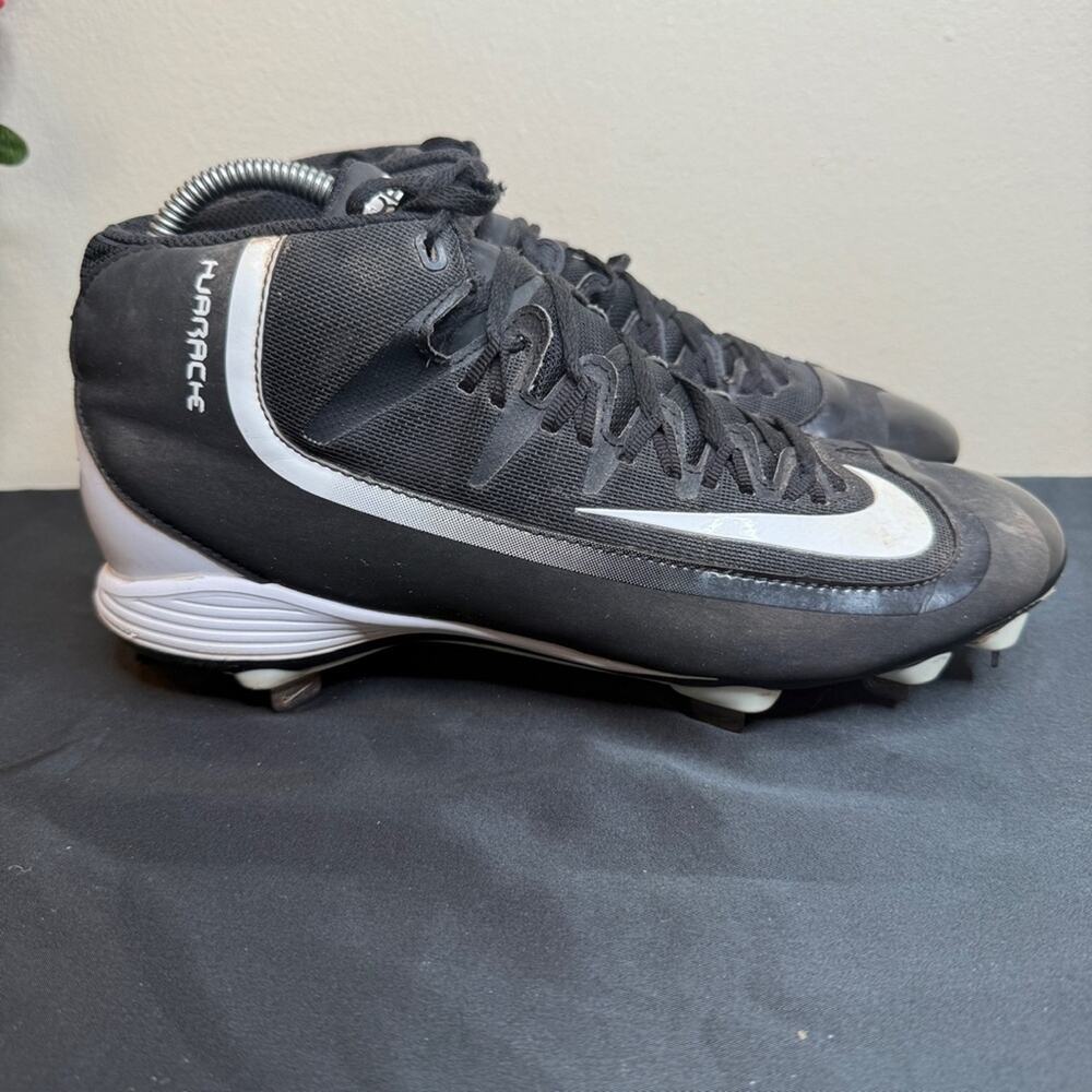 Nike Huarache 2KFilth Pro Mid Baseball Cleats Black White Men’s 8 (807128-010 🌹